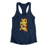 Mississippi Pizza State Women's Racerback Tank-Allegiant Goods Co. Vintage Sports Apparel