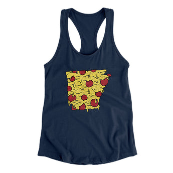 Arkansas Pizza State Women's Racerback Tank-Allegiant Goods Co. Vintage Sports Apparel