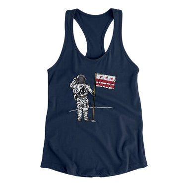 Dc Flag Moonman Women's Racerback Tank-Allegiant Goods Co. Vintage Sports Apparel