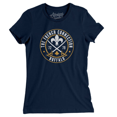 The French Connection Women's T-Shirt-Midnight Navy-Allegiant Goods Co. Vintage Sports Apparel