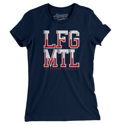 Lfg Mtl Women's T-Shirt-Midnight Navy-Allegiant Goods Co. Vintage Sports Apparel