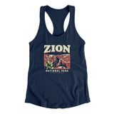 Zion National Park Women's Racerback Tank-Allegiant Goods Co. Vintage Sports Apparel