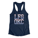 Lfg Okc Women's Racerback Tank-Allegiant Goods Co. Vintage Sports Apparel