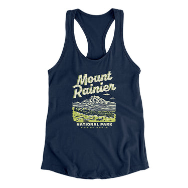 Mount Rainier National Park Women's Racerback Tank-Allegiant Goods Co. Vintage Sports Apparel