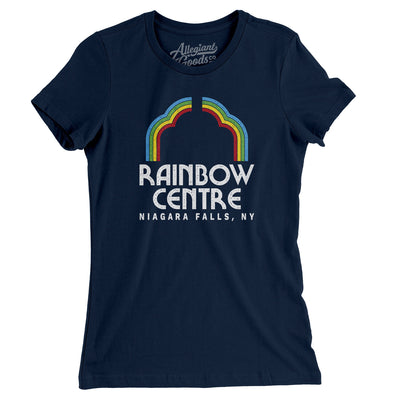 Rainbow Centre Women's T-Shirt-Midnight Navy-Allegiant Goods Co. Vintage Sports Apparel