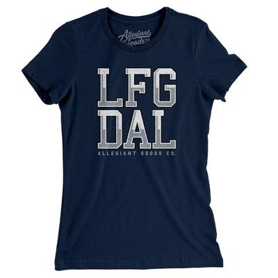 Lfg Dal Women's T-Shirt-Midnight Navy-Allegiant Goods Co. Vintage Sports Apparel
