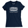 Texas Stadium Women's T-Shirt-Midnight Navy-Allegiant Goods Co. Vintage Sports Apparel