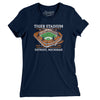 Tiger Stadium Women's T-Shirt-Midnight Navy-Allegiant Goods Co. Vintage Sports Apparel