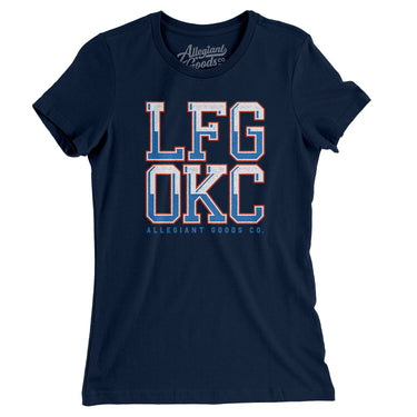 Lfg Okc Women's T-Shirt-Allegiant Goods Co. Vintage Sports Apparel