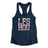 Lfg Hou Women's Racerback Tank-Allegiant Goods Co. Vintage Sports Apparel