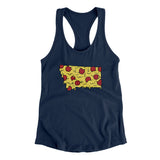 Montana Pizza State Women's Racerback Tank-Allegiant Goods Co. Vintage Sports Apparel