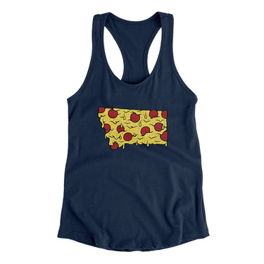 Montana Pizza State Women's Racerback Tank-Allegiant Goods Co. Vintage Sports Apparel