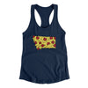 Montana Pizza State Women's Racerback Tank-Midnight Navy-Allegiant Goods Co. Vintage Sports Apparel