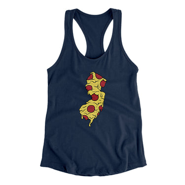 New Jersey Pizza State Women's Racerback Tank-Allegiant Goods Co. Vintage Sports Apparel