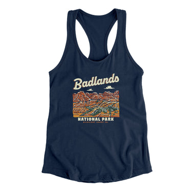 Badlands National Park Women's Racerback Tank-Allegiant Goods Co. Vintage Sports Apparel