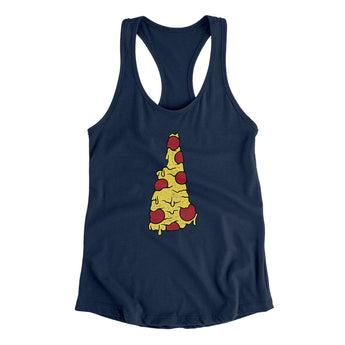 New Hampshire Pizza State Women's Racerback Tank-Allegiant Goods Co. Vintage Sports Apparel