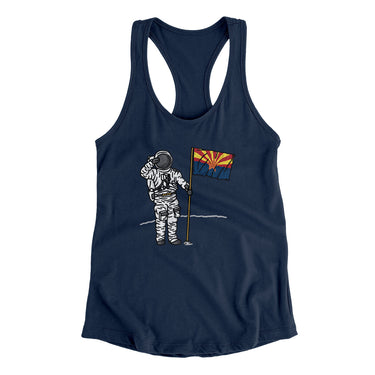 Arizona Flag Moonman Women's Racerback Tank-Allegiant Goods Co. Vintage Sports Apparel