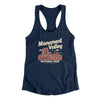 Monument Valley National Park Women's Racerback Tank-Midnight Navy-Allegiant Goods Co. Vintage Sports Apparel