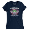 Rfk Stadium Women's T-Shirt-Midnight Navy-Allegiant Goods Co. Vintage Sports Apparel