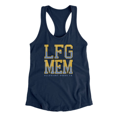 Lfg Mem Women's Racerback Tank-Allegiant Goods Co. Vintage Sports Apparel