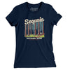 Sequoia National Park Women's T-Shirt-Midnight Navy-Allegiant Goods Co. Vintage Sports Apparel