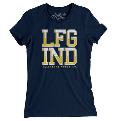 Lfg Ind Women's T-Shirt-Midnight Navy-Allegiant Goods Co. Vintage Sports Apparel