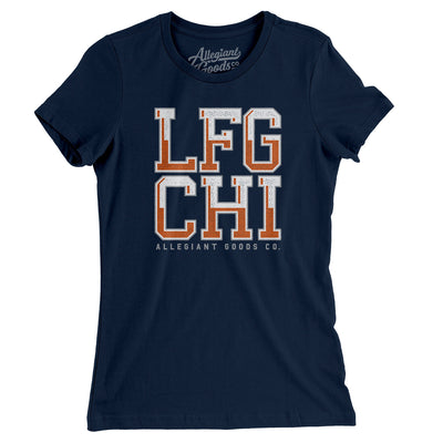 Lfg Chi Women's T-Shirt-Midnight Navy-Allegiant Goods Co. Vintage Sports Apparel