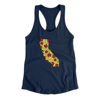 California Pizza State Women's Racerback Tank-Allegiant Goods Co. Vintage Sports Apparel
