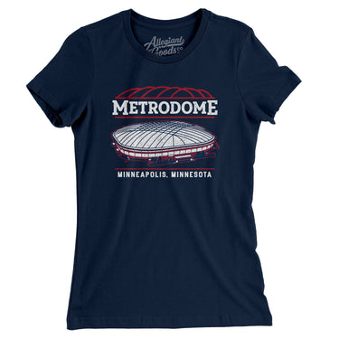 Metrodome Minneapolis Women's T-Shirt-Allegiant Goods Co. Vintage Sports Apparel