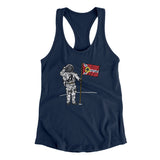 St Louis Flag Moonman Women's Racerback Tank-Allegiant Goods Co. Vintage Sports Apparel