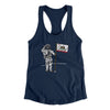 California Flag Moonman Women's Racerback Tank-Midnight Navy-Allegiant Goods Co. Vintage Sports Apparel