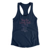 Ring The Liberty Bell Women's Racerback Tank-Midnight Navy-Allegiant Goods Co. Vintage Sports Apparel