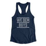 We Dem Boys Women's Racerback Tank-Allegiant Goods Co. Vintage Sports Apparel