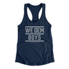 We Dem Boys Women's Racerback Tank-Midnight Navy-Allegiant Goods Co. Vintage Sports Apparel