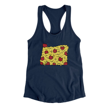 Oregon Pizza State Women's Racerback Tank-Allegiant Goods Co. Vintage Sports Apparel