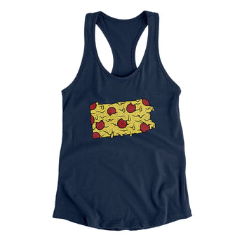 Pennsylvania Pizza State Women's Racerback Tank-Allegiant Goods Co. Vintage Sports Apparel