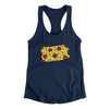 Pennsylvania Pizza State Women's Racerback Tank-Midnight Navy-Allegiant Goods Co. Vintage Sports Apparel