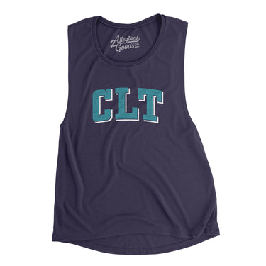 Clt Varsity Women's Flowey Scoopneck Muscle Tank-Allegiant Goods Co. Vintage Sports Apparel