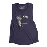 Colorado Flag Moonman Women's Flowey Scoopneck Muscle Tank-Midnight-Allegiant Goods Co. Vintage Sports Apparel