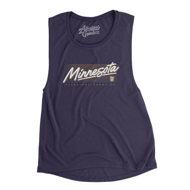 Minnesota Retro Women's Flowey Scoopneck Muscle Tank-Allegiant Goods Co. Vintage Sports Apparel