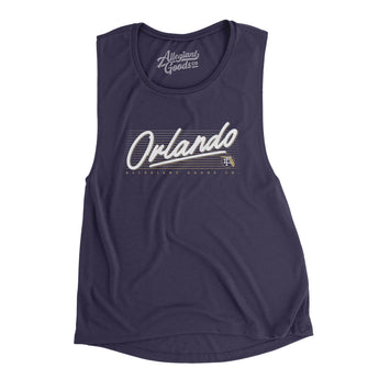 Orlando Retro Women's Flowey Scoopneck Muscle Tank-Allegiant Goods Co. Vintage Sports Apparel