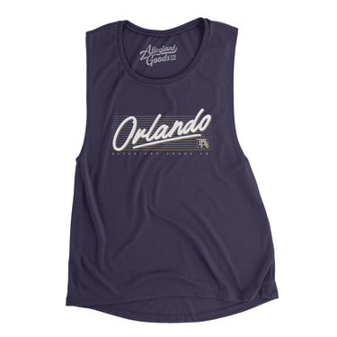 Orlando Retro Women's Flowey Scoopneck Muscle Tank-Allegiant Goods Co. Vintage Sports Apparel