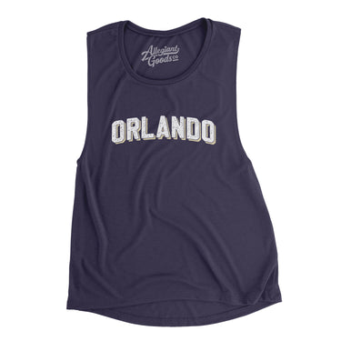Orlando Varsity Women's Flowey Scoopneck Muscle Tank-Allegiant Goods Co. Vintage Sports Apparel