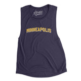 Minneapolis Varsity Women's Flowey Scoopneck Muscle Tank-Midnight-Allegiant Goods Co. Vintage Sports Apparel