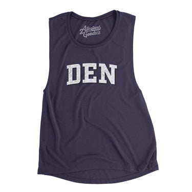Den Varsity Women's Flowey Scoopneck Muscle Tank-Allegiant Goods Co. Vintage Sports Apparel