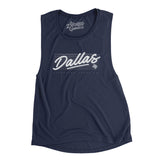 Dallas Retro Women's Flowey Scoopneck Muscle Tank-Allegiant Goods Co. Vintage Sports Apparel