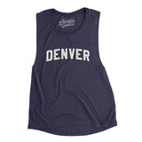 Denver Varsity Women's Flowey Scoopneck Muscle Tank-Allegiant Goods Co. Vintage Sports Apparel