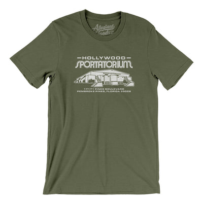 Hollywood Sportatorium Men/Unisex T-Shirt-Military Green-Allegiant Goods Co. Vintage Sports Apparel