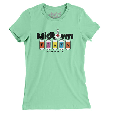 Rochester Midtown Plaza Women's T-Shirt-Allegiant Goods Co. Vintage Sports Apparel