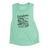 Everglades National Park Women's Flowey Scoopneck Muscle Tank-Allegiant Goods Co. Vintage Sports Apparel